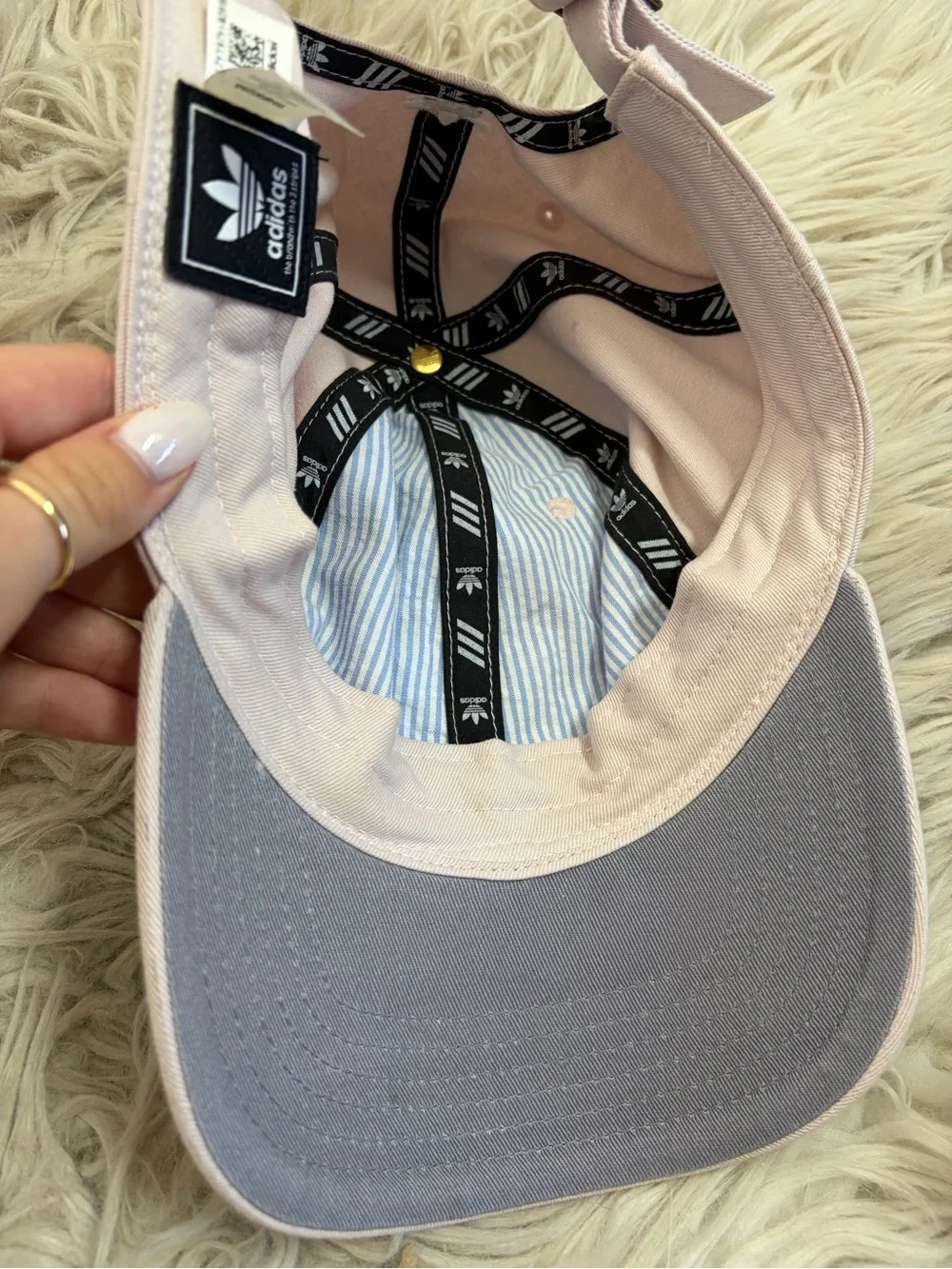 Adidas Light Pink Cotton Baseball Cap